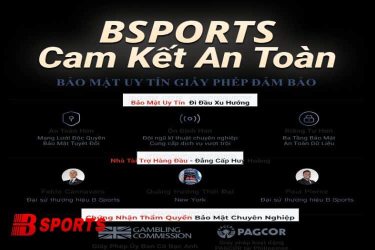 Bsport luôn đảm bảo an toàn mọi dữ liệu khách hàng cung ứng